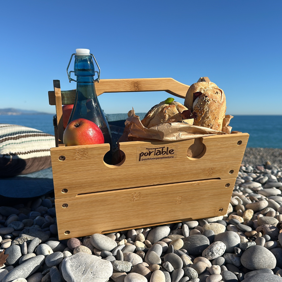 2-in-1 Picknickträger und -tisch